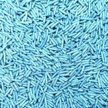 Natural Color Soya Free Blue Sprinkles / Sugar Strands / Jimmies/ Vermicelli cake cupcake decorations by Quality Sprinkles