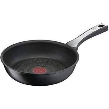 Tefal Unlimited On Sartén 24 cm con revestimiento resistente, thermo-signal, apta para gas, vitrocerámica, eléctricas e inducción, forma profunda
