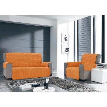 Funda de Sofá 4 Plazas Willy Naranja 230x55 cm