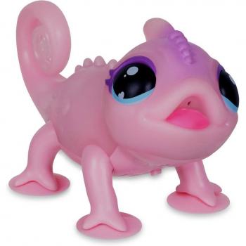 Little Live Pets - Nova, Camaleón Luminoso Interactivo Rosa, Mascota Electrónica para Niños de 5 Años en Adelante, Famosa LP201000