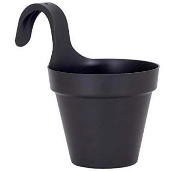 Maceta de balcón Capri individual 20cm antracita