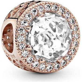 Pandora Rose Gold Shining Heart Charm with Cubic Zirconia