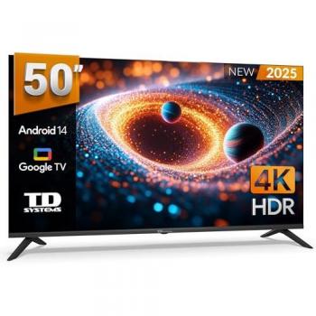 Televisor Smart TV 50 TD Systems PRIME50C21GLE DLED 4K Ultra HD con Google TV, HDR10, Dolby Digital Plus y Chromecast