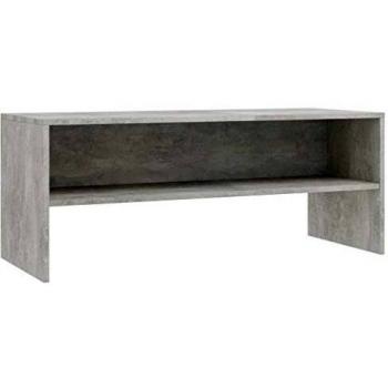 Meuble TV Gris cement 100 x 40 x 40 cm Aggloméré