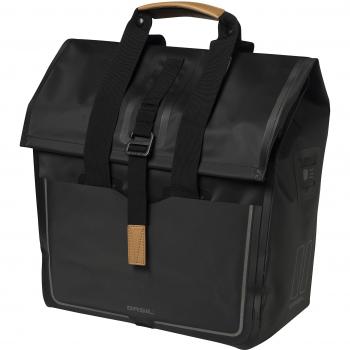 Basil Urban Dry Shopper Borsa per bicicletta, Unisex Adulto, Nero, 34 x 16 x 48 cm
