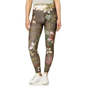 Desigual Legging CAMOFLOWER LI Pantalones Informales, Verde, M para Mujer