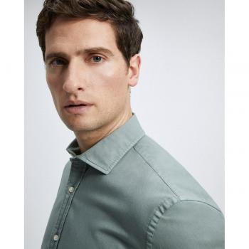 Camisa de hombre sport liso twill manga larga Emidio Tucci