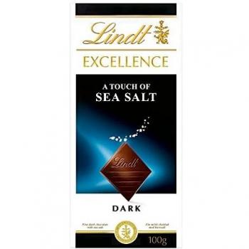 Lindt Excellence - Chocolate Oscuro con un Toque de Sal Marina - 100g