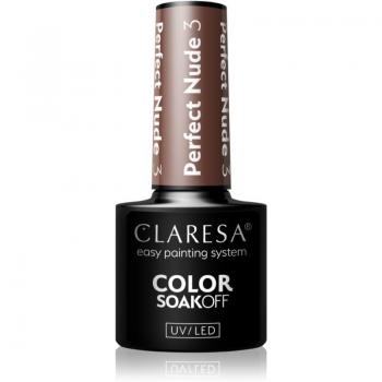 Claresa Perfect Nude Esmalte Semipermanente Soak Off 03 - Soakoff UV/LED Color Perfect Nude Esmalte De Uñas En Gel Tono 3 5 g