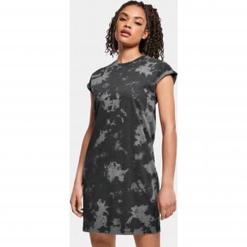 Urban Classics Women's Bleached Mini Dress - Black/Grey - Size S to M