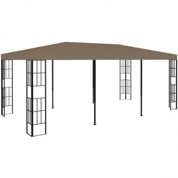 Cenador gris taupe 6x3 m