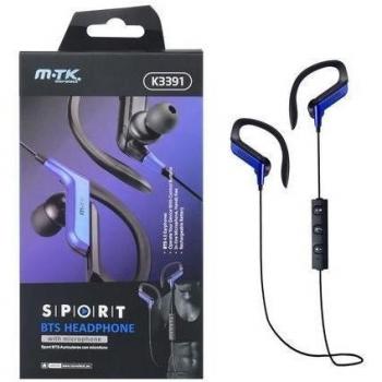 MTK k3391 Bluetooth deporte auriculares con micrófono - azul