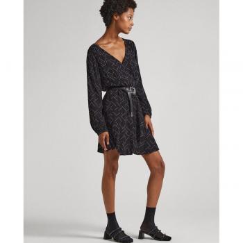 Vestido Pepe Jeans Mujer Amber Negro Tachuelas
