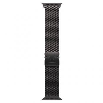 Correa Milanesa de Titanio Negro para Apple Watch Ultra 49mm (Tamaño S)