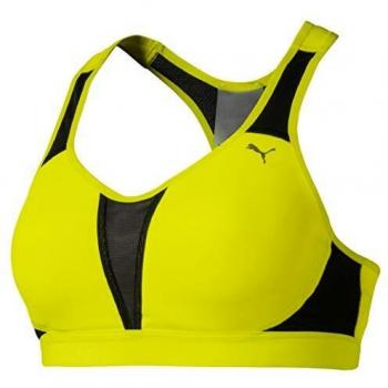 PUMA Get Fast Bra H Sujetador Deportivo, Mujer, Yellow Alert, 32-AB