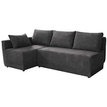 Sofá rinconero Columbus 149 con función de descanso y caja de ropa de cama, 210 x 85 x 135 cm