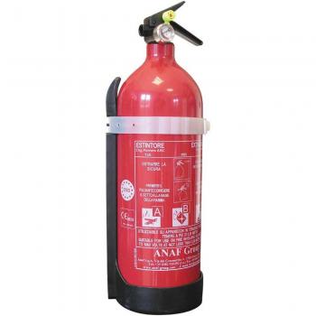 CORA 000126804 - Extintor de Polvo 2 kg, Clase 8A 70B -C con Soporte
