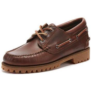 Mocasines Náuticos Sebago Acadia para Hombre Marrón con Suela de Goma, Talla 45