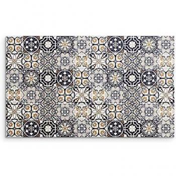 DON LETRA Alfombra Vinílica para Cocina, Salón, Dormitorio y Pasillo, 200 x 120 x 0.2 cm, Color Marrón, ALV-006