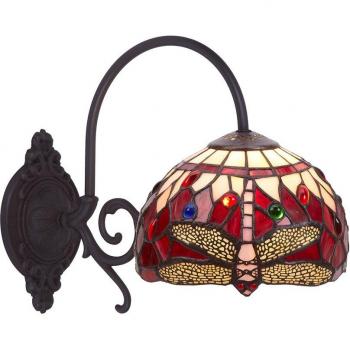 Aplique de Pared Viro Belle Rouge Granate Latón 60 W 20 x 26 x 33 cm