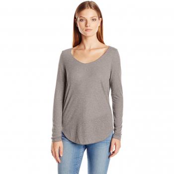 Vero Moda 10158658, Camiseta de Manga Larga Para Mujer, Gris
