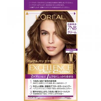 L'OREAL PARIS - Excellence Hair Dye R Cream Type 7NB 1 Set - Cosmetics