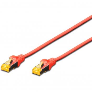 Digitus Cat 6A S/FTP Networking Cable, 7m, Red, Halogen-Free