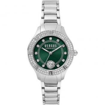 Versus Versace Canton Road Stainless Steel Watch, Gray, Female, Size: ONE SIZE