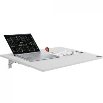 Mesa Plegable Montada en la Pared 800 x 600 mm, Escritorio Flotante con Soporte de Hierro para Espacios Pequeños - Ideal para Oficina, Cocina y Comedor