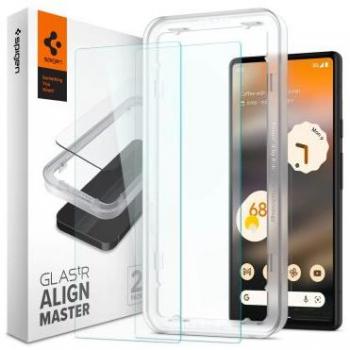 Protector de Pantalla de Cristal Templado Spigen AlignMaster para Google Pixel 6a - Paquete de 2