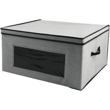 Galileo Casa Organizer & Beauty Caja con Tapa de TDT, Color Gris, 60 x 50 x 30 cm