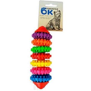 TODOPETS Mordedor De Goma XL TPR con Anillos 13,5 cm para Perro