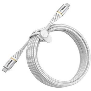 Cable USB-C OtterBox Premium 3m Blanco, Rápido y Robusto, USB 2.0
