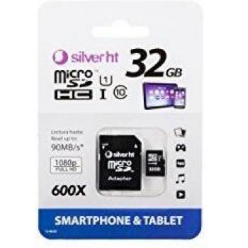 SilverHT Premium - Tarjeta de memoria MicroSD de 32 GB