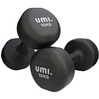 Amazon Brand - Umi - Mancuernas de Neopreno - Mancuernas con Revestimiento de Neopreno 2 x 10 kg
