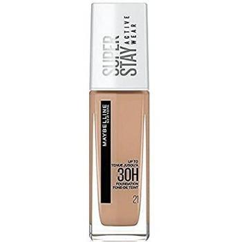 Maybelline SuperStay Full Coverage Foundation, 30 Hour Long-Lasting, Nude Beige (21)