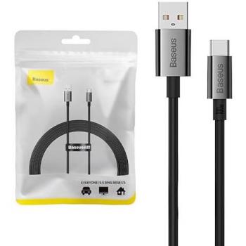 Cable de Datos Baseus Superior 100W USB a Tipo-C 2m para Xiaomi, Huawei P40 P50 Pro Mate 40 Pro, Honor - Negro