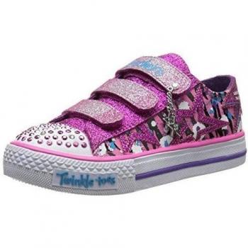 Skechers Shuffles - Glitter N Glitz Zapatillas de deporte, Niñas, Rosa, 32