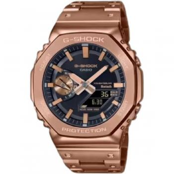 Casio G-Shock GM-B2100GD-5AER Classic Series Men's Rose Gold Analog-Digital Watch with Black Dial and Rose Gold Stainless Steel Band