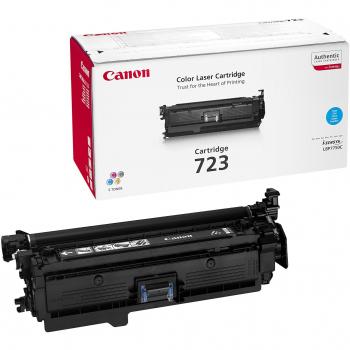 Tóner Canon 723 Cian para LBP7750CDN con capacidad de 8500 páginas, Referencia 2643B002