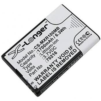 Batería 3.7V 1.7Ah Li-ion para BabyPhone MOBI DXR R001710000 con capacidad de 1700mAh