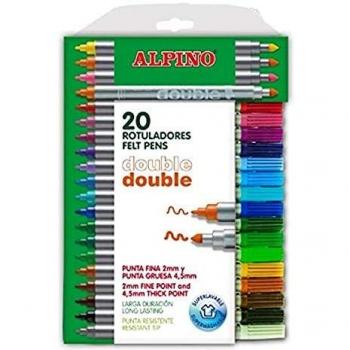 Alpino AR000058 - Estuche de 20 rotuladores, colores surtidos