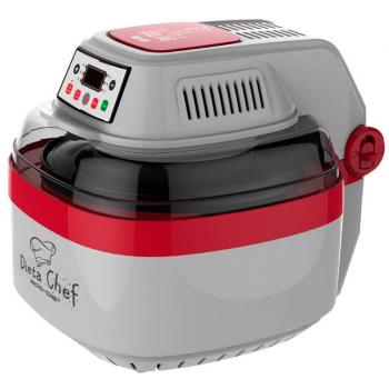 ECODE Robot de Cocina Dieta Chef. 7 Accesorios en Acero Inoxidable, Cubeta Extraíble Antiadherente de 8 L, 6 programas, Función Rotación 360º, Panel de Control