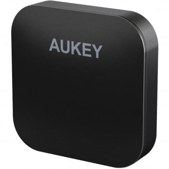 AUKEY Transmisor Receptor Bluetooth 4.1 con aptX, baja latencia, doble emparejamiento, 2 en 1 Adaptador de Audio Inalámbrico con AUX de 3,5 mm para el hogar y sistemas del sonido de coches