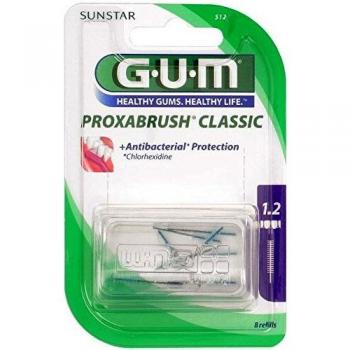 Gum Proxabrush Classic 512 - Scovolino Interdentale Cilindrico X-Fino 8 Piezas