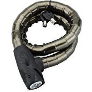 Thirard - Cable Antirrobo de Acero Scorp Ø 25 mm 85 cm con Llave para Moto y Bicicleta