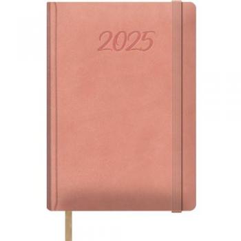 Agenda 2025 Día Página 15 x 21 cm Samba Dohe Rosa Castellano Tapa Dura de Polipiel Planificador en Español