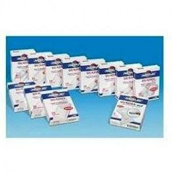 Pietrasanta Quadra Cerotto Medio 10 Piezas - Apósitos de tela hipoalergénicos, tamaño medio, con forma cuadrada, ideales para cubrir heridas pequeñas y proteger la piel