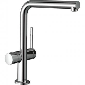 Grifo de Cocina Hansgrohe Talis M54 270, Monomando, Válvula de Cierre, 1 Chorro, Acabado Cromado
