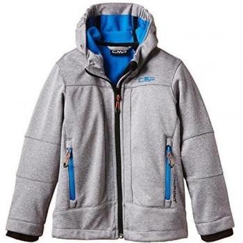 Cmp Softshell - Soft shell para niño, color grey mel.-china blue, talla 128 cm
